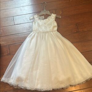 Elegant White Lace Kids Dress First Communion